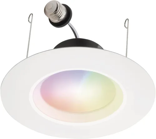 Vista 21 de Juno RB4SC RGBW MW M6 RetroBasics Retrofit Smart Downlight, conmutable, RGBW, 4 pulgadas, blanco mate