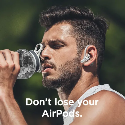 Vista 2 de elago Ganchos para las orejas diseñados para AirPods Pro 3 y Pro 2 y Pro, 4, 3, 2 y 1, accesorios para auriculares, antideslizantes, diseño Negro