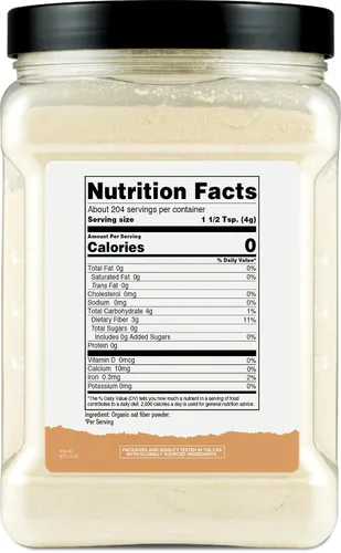 Vista 6 de Nutricost Pantry Fibra de Avena Orgánica (1.8 Libras) Avena Molida en Piedra - 3 Gramos de Fibra Dietética, USDA Orgánico