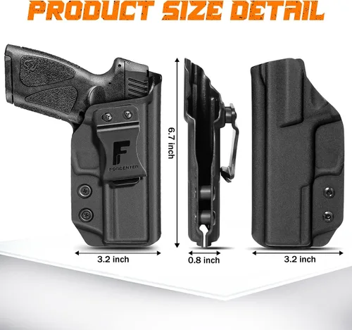 Vista 5 de Funda Taurus G3, funda Forcenter Kydex Ajuste: Taurus g3 Accesorios g3 Taurus para llevar mano derecha Inclinación y tensión ajustables, sin