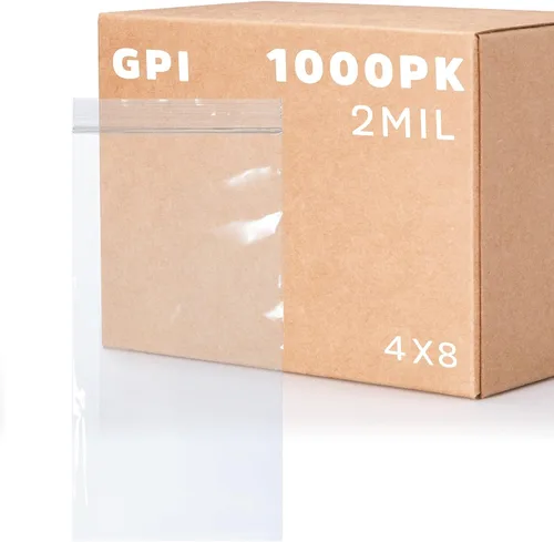 Vista 9 de GPI - Bolsas pequeñas con cremallera de 2 x 4 pulgadas, 1000 unidades, 2 mil, bolsas de plástico transparente con cierre de cremallera, con cierre