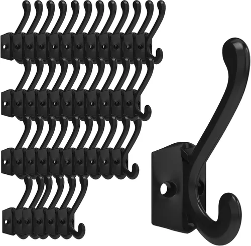Vista 16 de CBWLWJ Paquete de 16 ganchos de pared resistentes para colgar en la pared, para sala de estar, baño, cocina, para abrigo, bolsa, bufanda, toalla