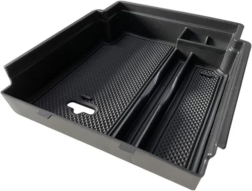 Vista 6 de Organizador de consola central compatible con Land Rover Evoque 2020-2026, bandeja de almacenamiento secundario de ABS, bandeja de almacenamiento