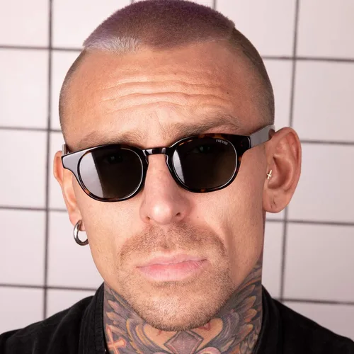 Vista 3 de FREYRS Blake - Lentes de sol polarizados hechos a mano con acetato para hombre y mujer