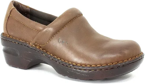 Vista 2 de b.o.c. Zuecos de piel para mujer