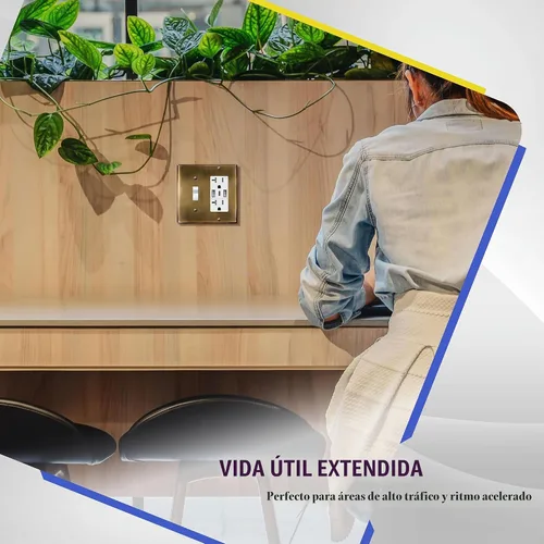 Vista 7 de ENERLITES - Placa de pared combinada para interruptor de palanca y enchufe decorativo, cubierta de acero inoxidable 201, resistente a la corrosión