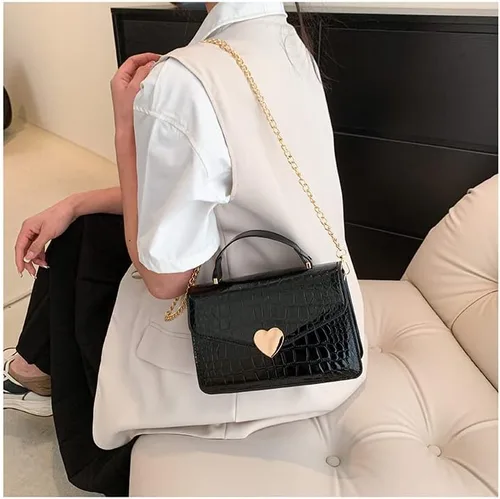 Vista 6 de SHUIANGRAN Bolsos cruzados para mujer de cuero acolchado bolso de hombro con asa superior, bolso de mano lindo bolso de hombro