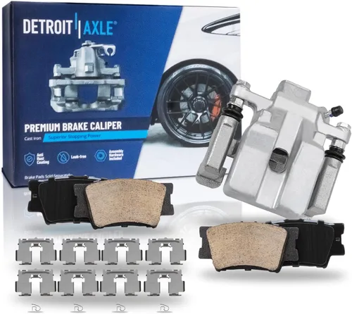 Vista 146 de Detroit Axle - Pastillas de Freno Traseras de Cerámica Izquierda Reemplazo de Pinza para Silverado Sierra Suburban 1500 Tahoe Yukon Escalade ESV EXT