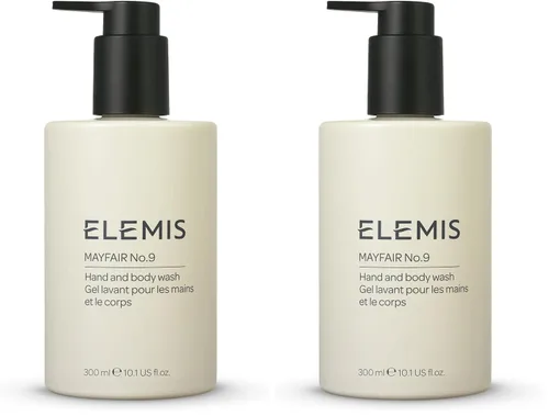Vista 9 de ELEMIS Mayfair No.9 - Jabón de manos y cuerpo, limpia, hidrata y refresca, 95% biodegradable, sin PEG y SLS, recargable + botella reciclable, 10.1