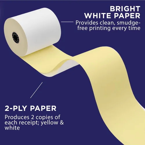 Vista 6 de Paper Planet - Papel de impresora de cocina para impresora de recibos de cocina Clover Star SP700) por Paper Planet Papel autocopiativo de 2 capas