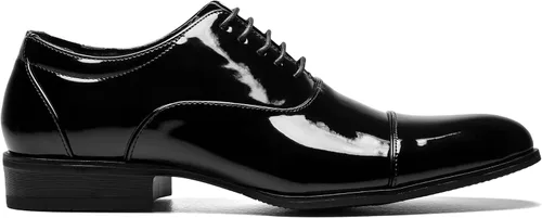 Vista 6 de Stacy Adams Gala Oxford para hombre Charol negro
