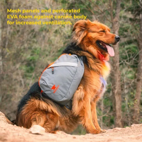 Vista 5 de Mountainsmith K-9 mochila para perro Arnés de mochila canina, ajustable, portador de bolsa de sillín, para senderismo y campamento