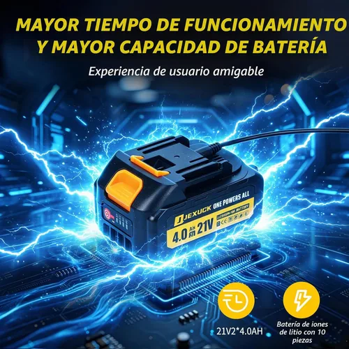 Vista 4 de JEXUGK Pistola de clavos inalámbrica con batería, pistola de uñas de 18 GA
