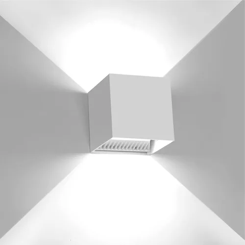 Vista 15 de Kawell Aplique de pared LED moderno de 12 W, ángulo de haz ajustable, impermeable, IP65, luz de pared de aluminio para interiores y exteriores