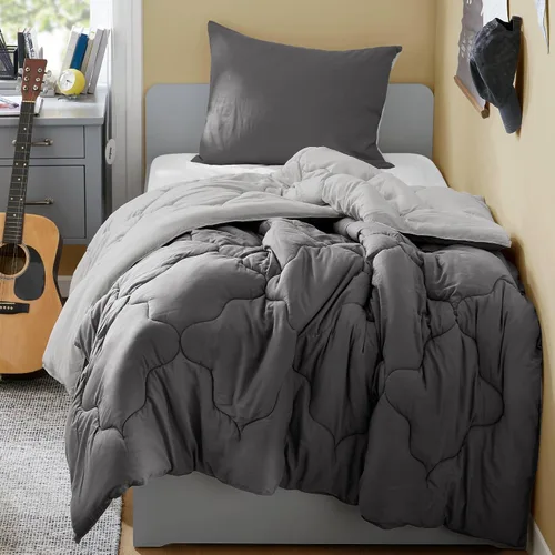 Vista 24 de Comfort Spaces Vixie Juego de Edredón Reversible - Cubierta Acolchada Geométrica Casual de Moda, Ropa de Cama Acogedora Alternativa de Plumón