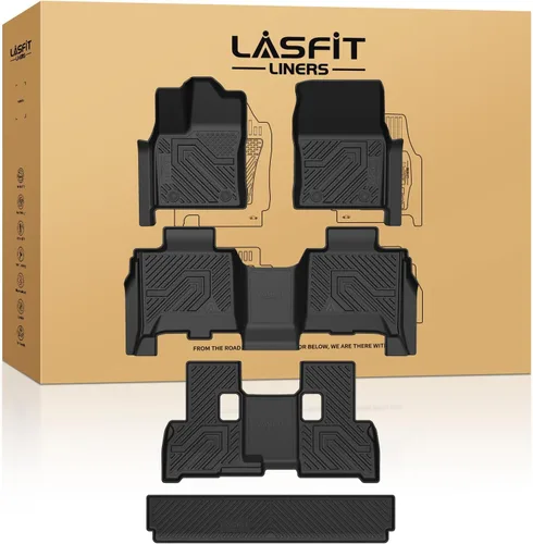 Vista 24 de LASFIT Alfombrillas para Toyota Tacoma 2005-2011 (solo compatible con DoubleCab AutoTran)