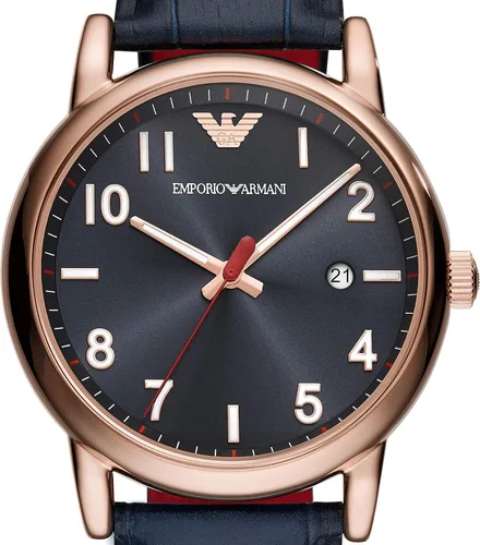 Vista 6 de Emporio Armani Reloj de cuero de tres manecillas para hombre