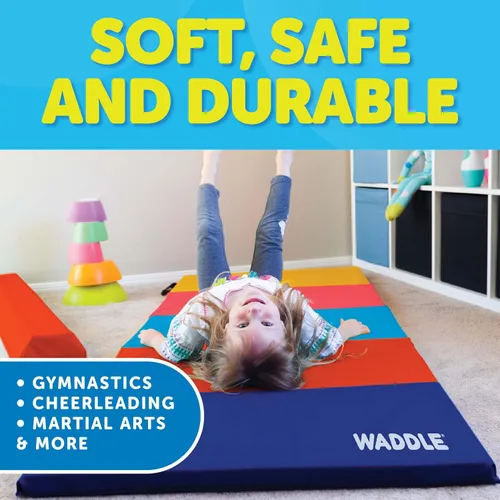 Vista 4 de WADDLE Colchoneta para gimnasia infantil, entrenamiento, ejercicio en casa