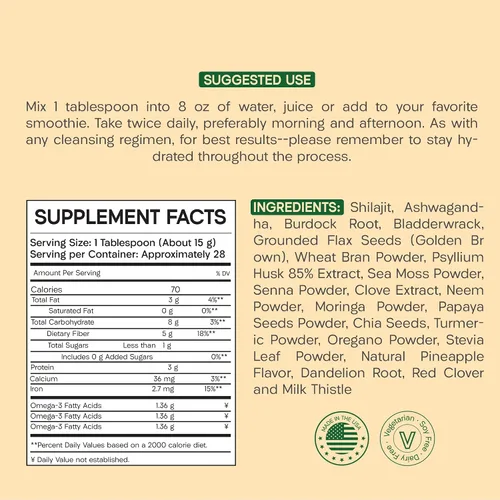 Vista 5 de Shilajit 14 días de limpieza de cuerpo entero