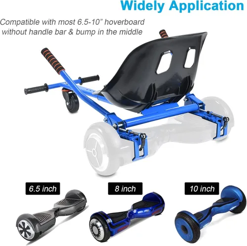 Vista 5 de No se requieren correas de fijación de asiento para aeropatineta, accesorio de Go Kart con mecanismo de bloqueo, carrito de 265 libras de 26 a 34.5