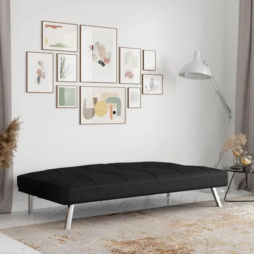 Vista 7 de Colección Serta Rane - Sofá convertible, 66.1 de largo x 33.1 de ancho x 29.5 de alto, negro