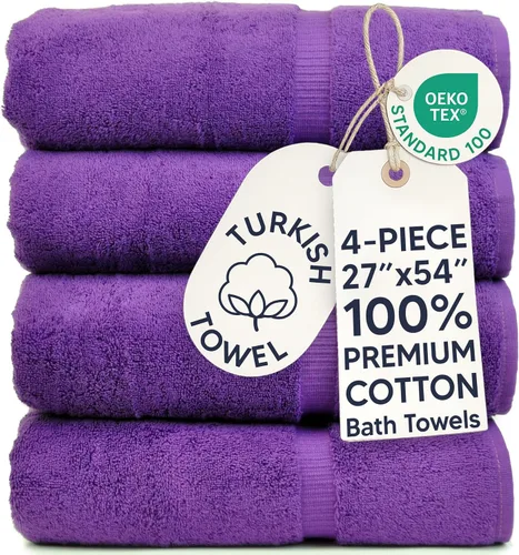 Vista 54 de Chakir Turkish Linens Toallas turcas de alta calidad 100% algodón para baño, toallas de baño grandes de 30 x 60 pulgadas (4 piezas, rosa)