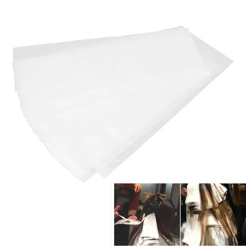 Vista 4 de Papel de tinte para el cabello, 100 piezas profesional para colorear el cabello, tiras de resaltado de cabello, tiras reutilizables para teñir