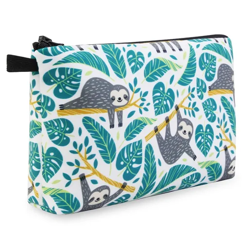 Vista 14 de MAGEFY Bolsa de maquillaje Bolsa de cosméticos, 2 paquetes azul, Lindo