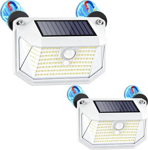 Vista 10 de LUHLEE 178LED Luces solares magnéticas para exteriores, luces solares RV
