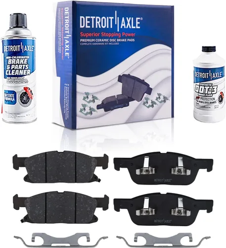 Vista 16 de Detroit Axle - Pastillas de Freno Delantero Izquierdo Reemplazo de Pinza de Disco para Ford Fusion Mazda 6 Lincoln MKZ Mercury Milan 2006-2012