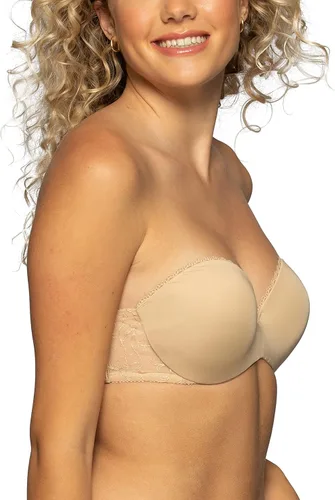 Vista 6 de Vanity Fair Gel Touch - Brasier sin tirantes acolchado para mujer (32A - 38D)