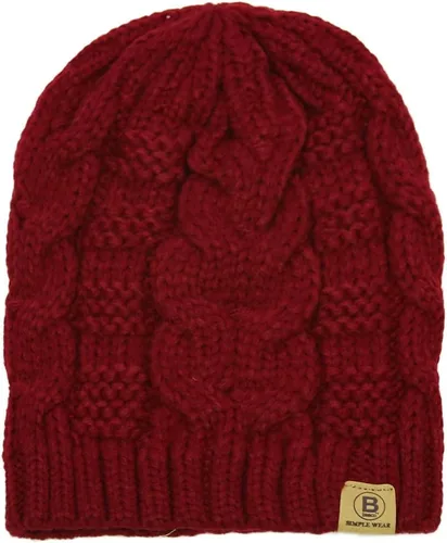 Vista 3 de BASICO Gorro de invierno para mujer, gorro de pescador de punto holgado para hombre