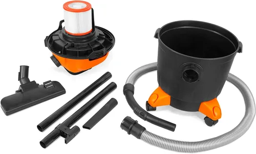 Vista 2 de WEN VC4710 Aspiradora y soplador portátil HEPA para seco y húmedo de 10 amperios, 5 galones con filtro de 0.3 micrones, manguera y accesorios