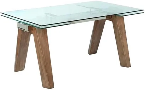 Vista 4 de MILAN Esmeralda - Juego de comedor de 5 piezas de chapa de nogal con sillas de madera blanca de 2 tonos