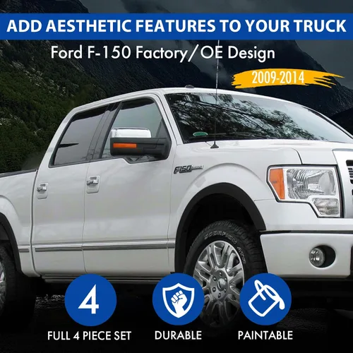 Vista 7 de Cubiertas para guardabarros de fábrica para Ford F150/estilo equipo original. Juego de 4