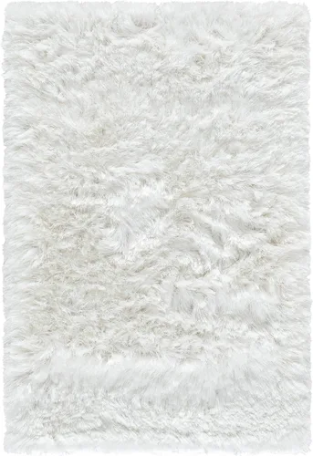 Vista 2 de SAFAVIEH Ocean Shag Collection - Alfombra decorativa, 2 x 3 pies, marfil, hecha a mano, sólida, 2.4 pulgadas de grosor, ideal para zonas de alto