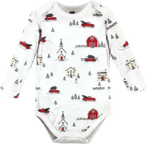 Vista 4 de Hudson Baby - Body de algodón de manga larga para bebé