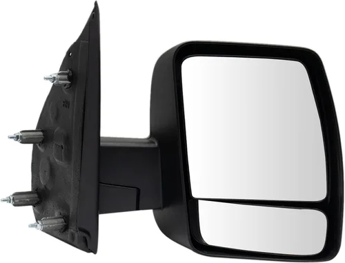 Vista 113 de TRQ Cubierta cromada del espejo manual del lado del pasajero, acabado liso para Volvo VNL 2004-2014