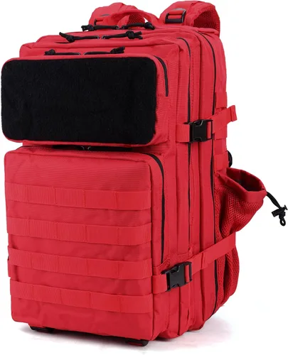 Vista 9 de gracedon Mochila Táctica Militar para Hombres y Mujeres, Mochila de Campamento del Ejército, Mochila de Asalto de 45L para Viajes, Senderismo (Negro)