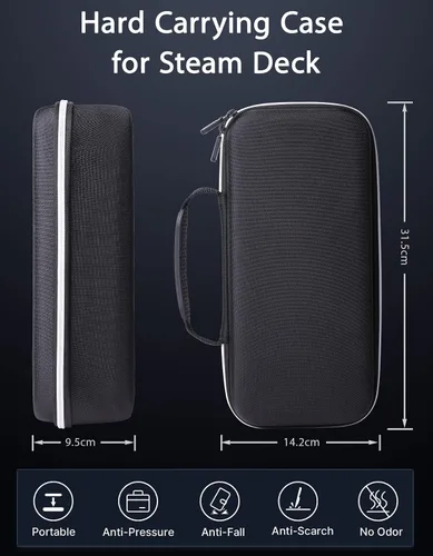 Vista 3 de Benazcap - Funda de transporte compatible con cubierta de vapor, kit de accesorios con funda rígida de viaje, protector de pantalla, protector