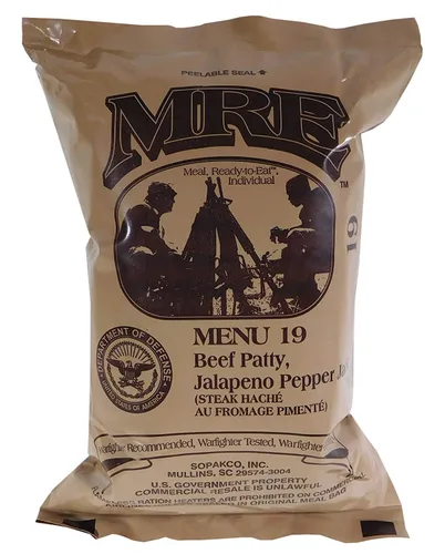 Vista 8 de Ammo Can Man Militares Inspección MREs 2024 MENÚ ALEATORIO(S) Comidas nutricionales completas para soldados Larga vida útil Comidas listas