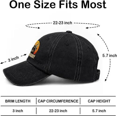 Vista 2 de Gorra de algodón ajustable vintage para hombre