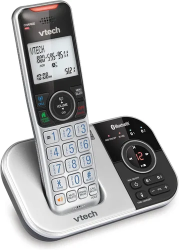 Vista 13 de VTech VS112 Teléfono Inalámbrico para el Hogar con Contestador, Bloqueo de Llamadas, Identificador de Llamadas, Intercomunicador y Conectar a