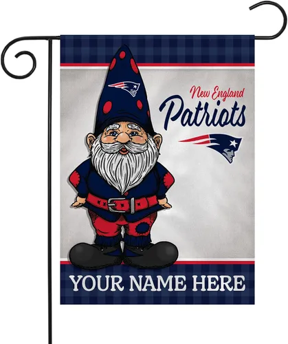 Vista 27 de Rico Industries Bandera de jardín personalizada de gnomo de fútbol de la NFL