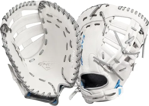 Vista 7 de Easton Ghost NX Fastpitch Softball Glove Blanco / Berry Cesta de red de 2 piezas