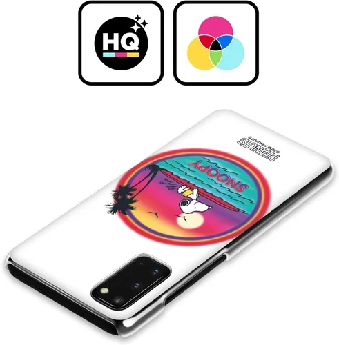 Vista 2 de Head Case Designs Funda rígida con licencia oficial de Peanuts Beach Surf Snoopy Boardwalk Airbrush compatible con Samsung Galaxy S20 FE / 5G Playa