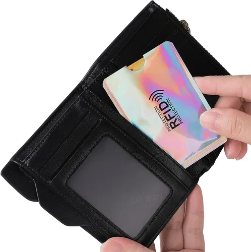 Vista 6 de Prasacco Juego de 24 fundas de bloqueo RFID para tarjetas de crédito, protector de tarjeta de identidad, antirrobo, protectores de pasaporte