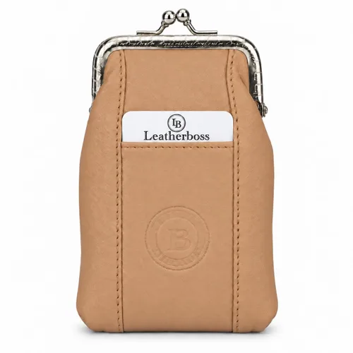 Vista 30 de Funda para cajetilla de cigarrillos de cuero con bolsillo para mechero, regular o 100 unidades, de Leatherboss (negro)
