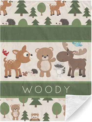 Vista 19 de Manta de bebé personalizada con nombre, manta de bebé personalizada para niños y niñas, manta personalizada de regalo para bebé niño recién nacido