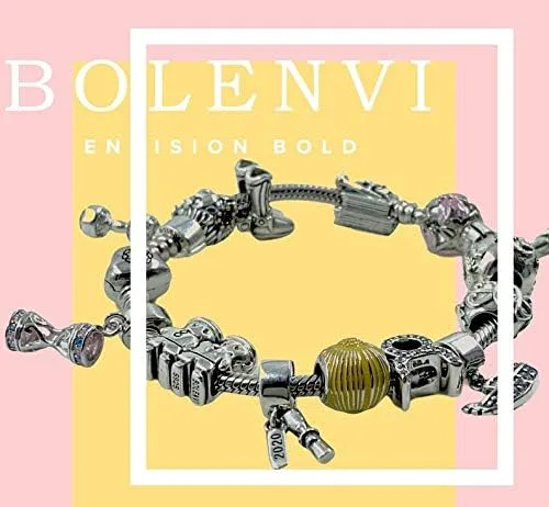 Vista 5 de BOLENVI Jeep Car Truck 925 Sterling Silver Charm Bead para Pandora y pulseras de encanto similares o collares, Plata esterlina, No es una piedra